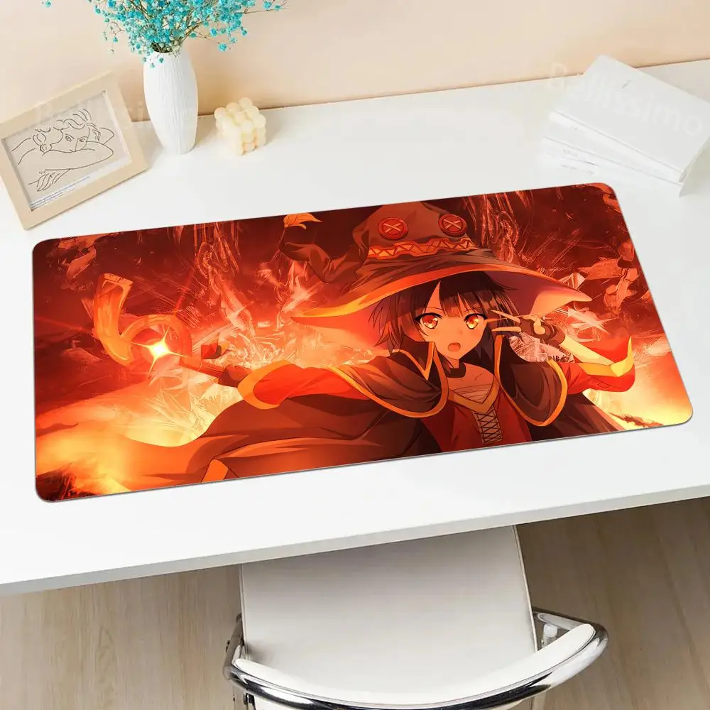 Alfombrilla de ratón para teclado K_konosuba de Anime, alfombrilla de ratón duradera de goma, alfombrillas de ratón grandes para juegos, accesorios de ordenador, regalo para novio