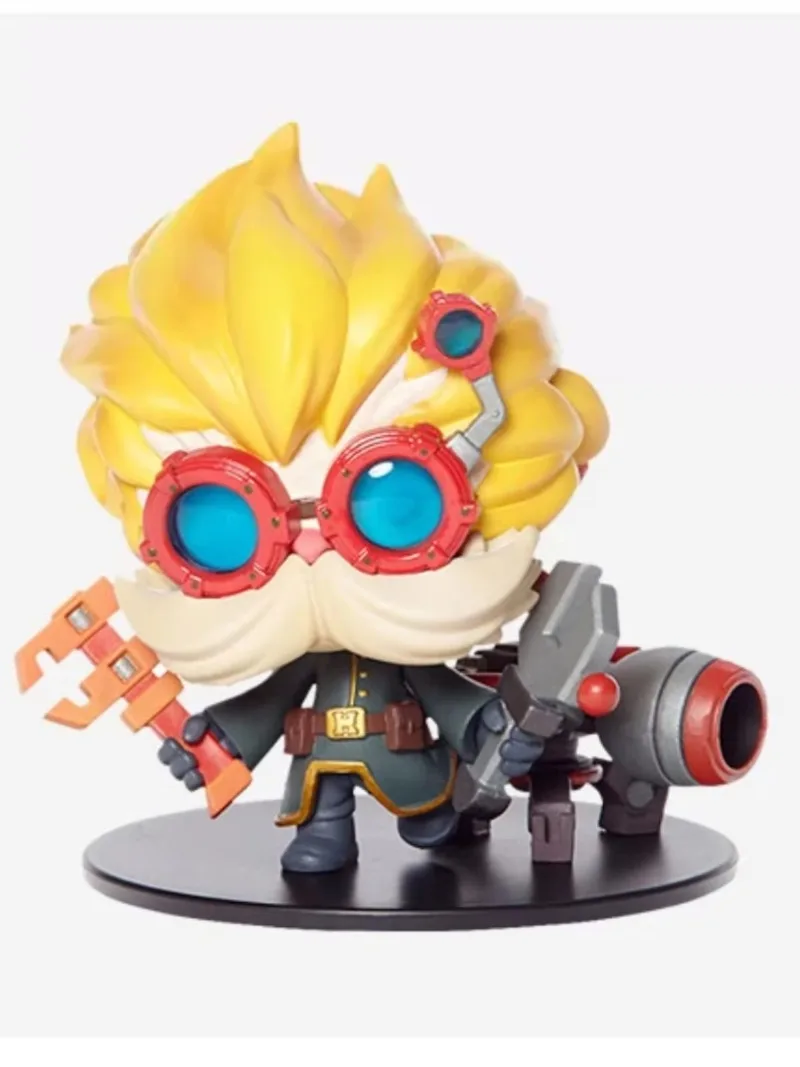 Original LOL League of Legends Heimerdinger Q Version Action Figure Model Desktop Ornaments Kids Gift in Stock