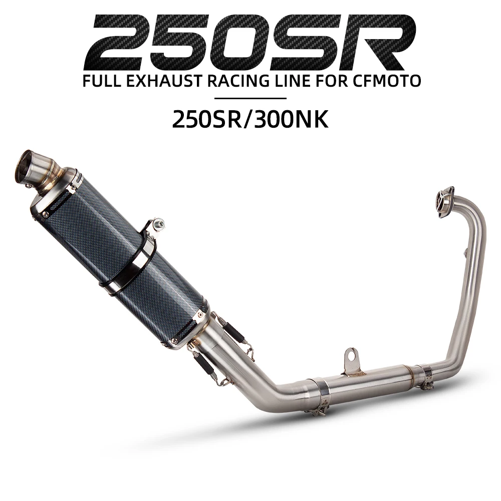 

Motorcycle Exhaust Full System Escape Manifold T98 Muffler with DB Killer Racing Line For 250SR 300SR 250NK 300NK T98