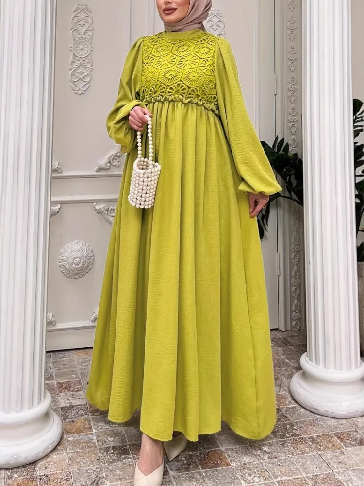 

Ramadan Eid Abaya Dubai Turkey Muslim Hijab Long Dress Islamic Clothing African Dresses For Women Robe Musulmane Djellaba Femme