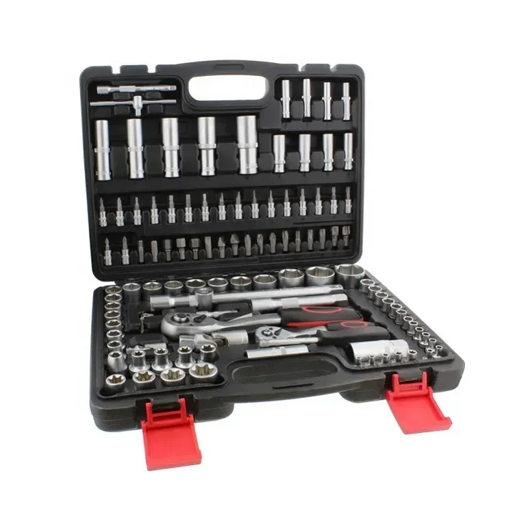 108pcs OEM  Box Combination Chrome Socket Set Automotive Professional Car Repair Tools Hand Tool Kit