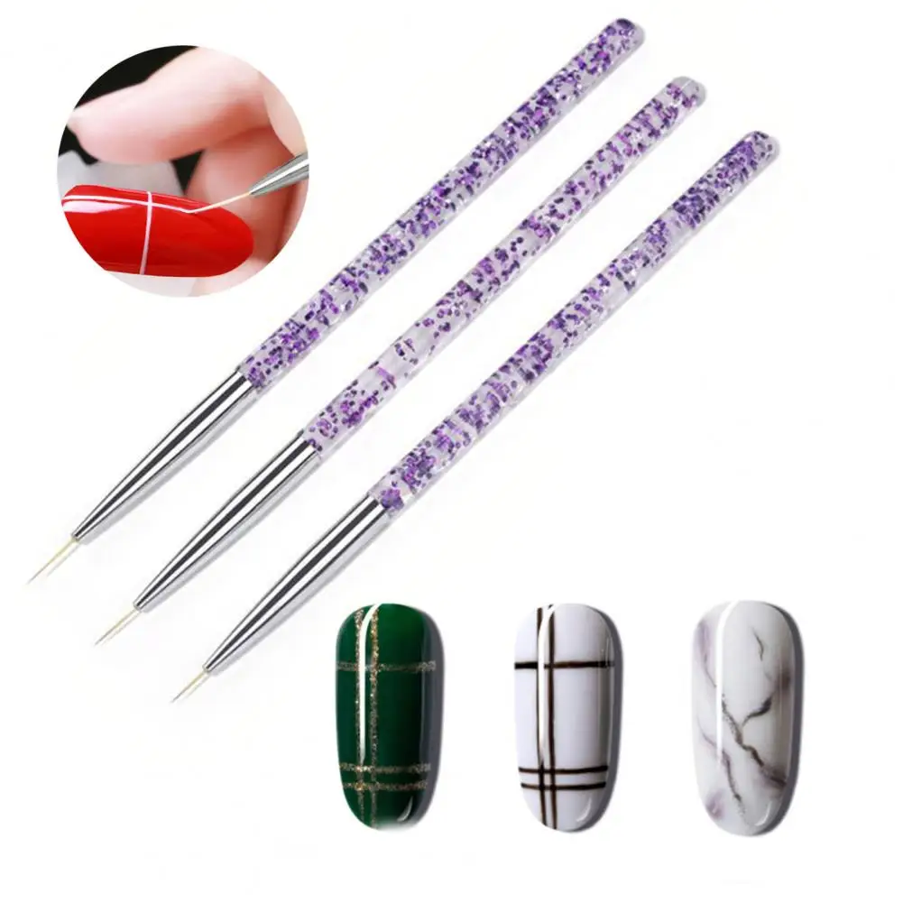 3Pcs Good Manicure Carving Dotting Pen DIY Nail Art Nail Art Pens Practical  Labor-saving