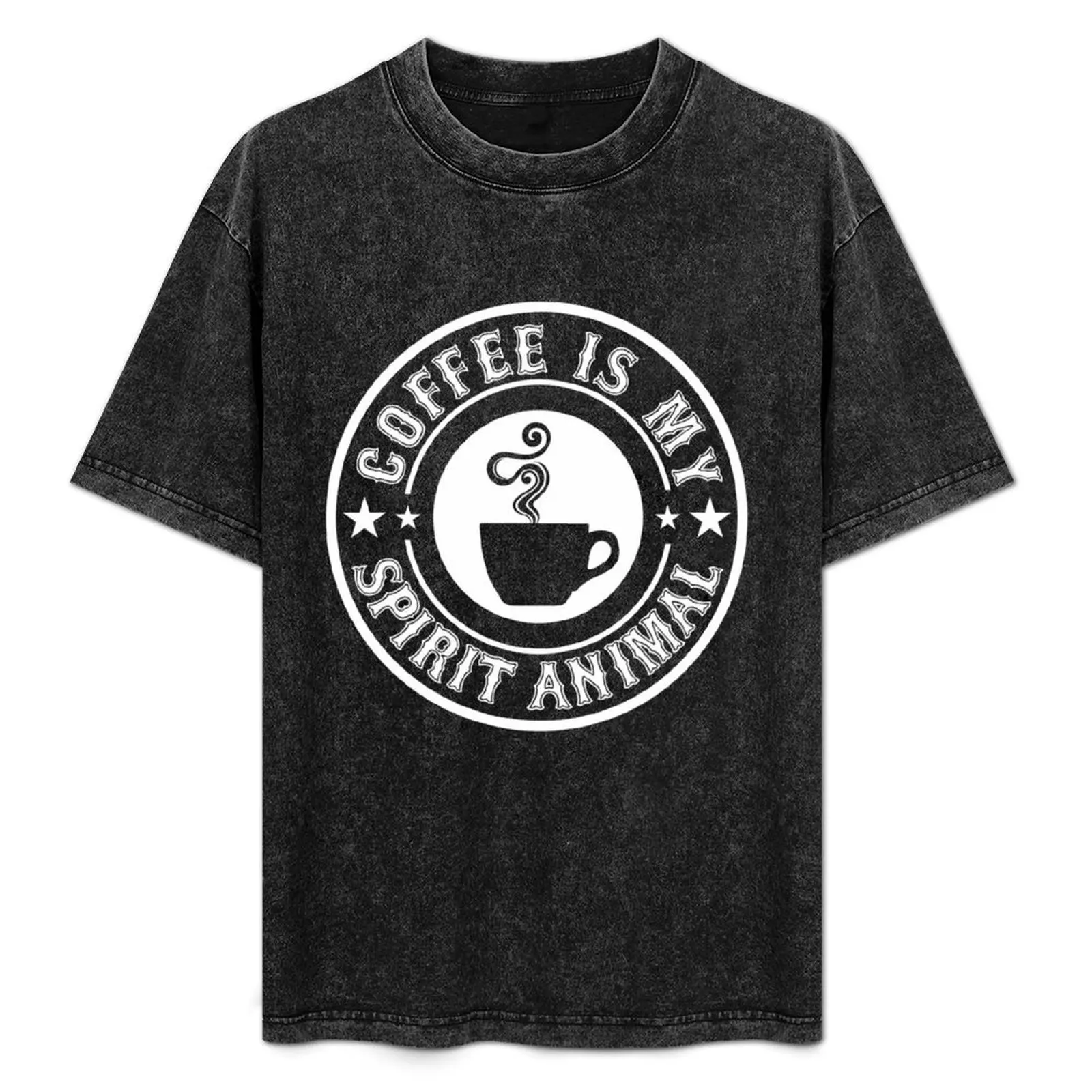 

COFFEE IS MY SPIRIT ANIMAL T-Shirt Stretch Fabric Comfort T-Shirt