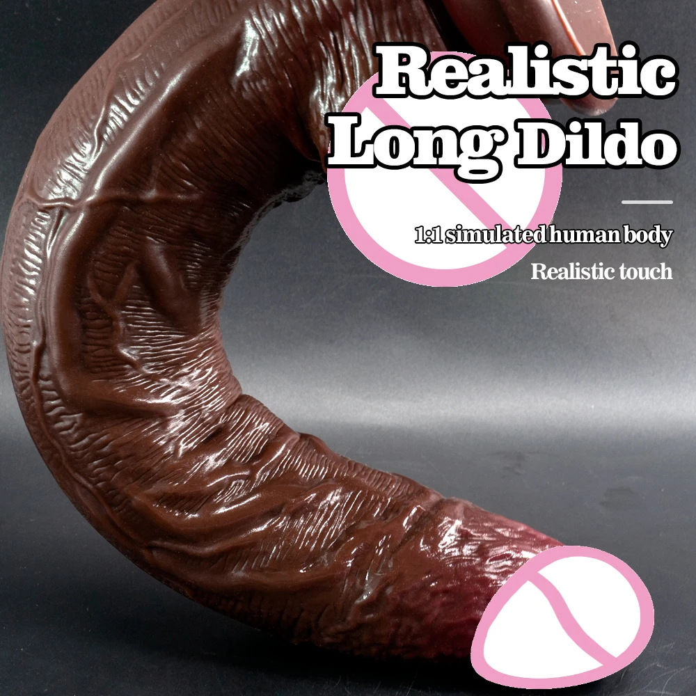 34CM Realistic Silicone Dildo Super Large Penis Sex Toy For Men Women With Thick Glans Anal Soft Penis Sex Toys for Women Adults