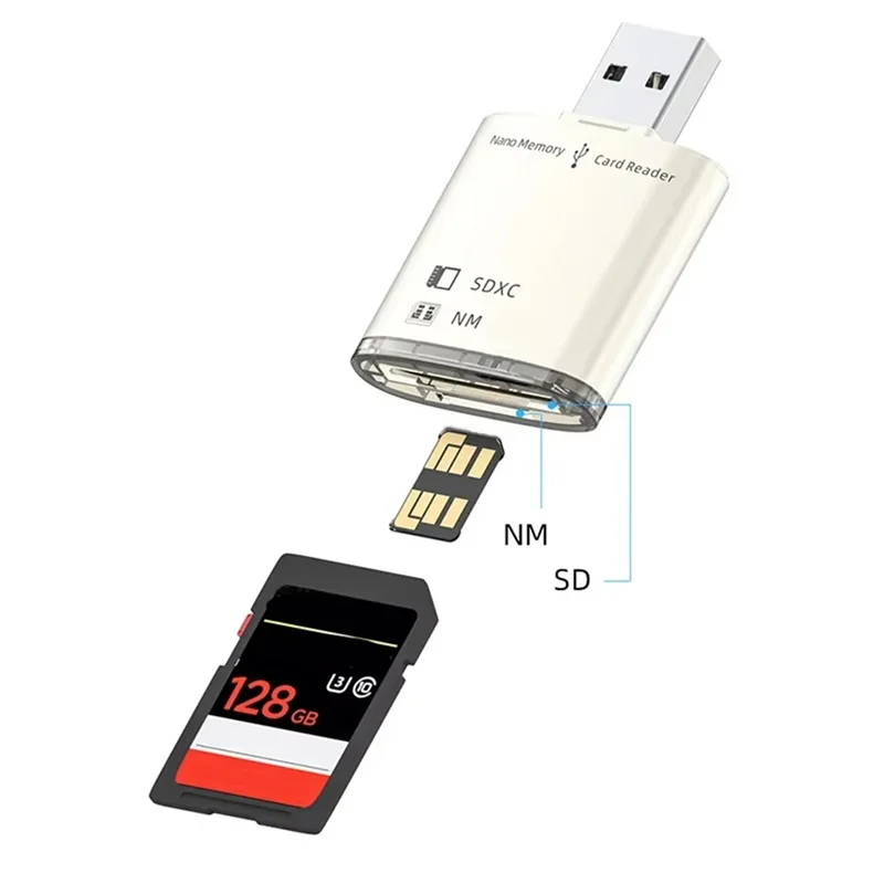 USB 3.0 قارئ بطاقات 8GB-128GB SD SDXC لهواوي NM نانو بطاقة الذاكرة الكتابة محول ذاكرة الكمبيوتر المحمول تمديد USB محول
