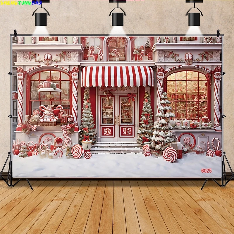 

Vinyl Custom Christmas Day Photography Backdrops Magic Xmas Eve Happy New Year Creath Fireplace Studio Background Props JD-15