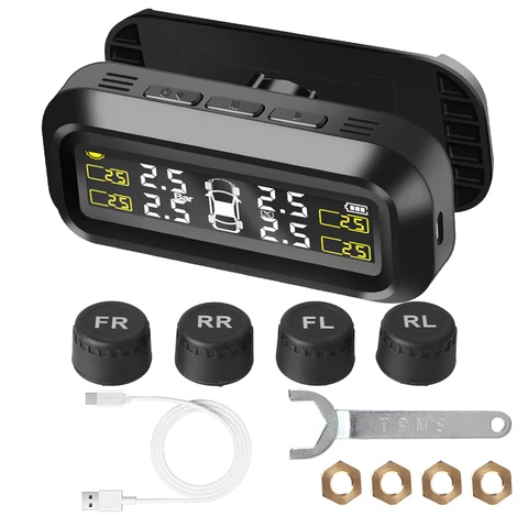 Система Контроля Давления В Шинах (TPMS) Для Автомобилей С Измерением Температуры, Сигнализацией И Функцией Экономии Топлива