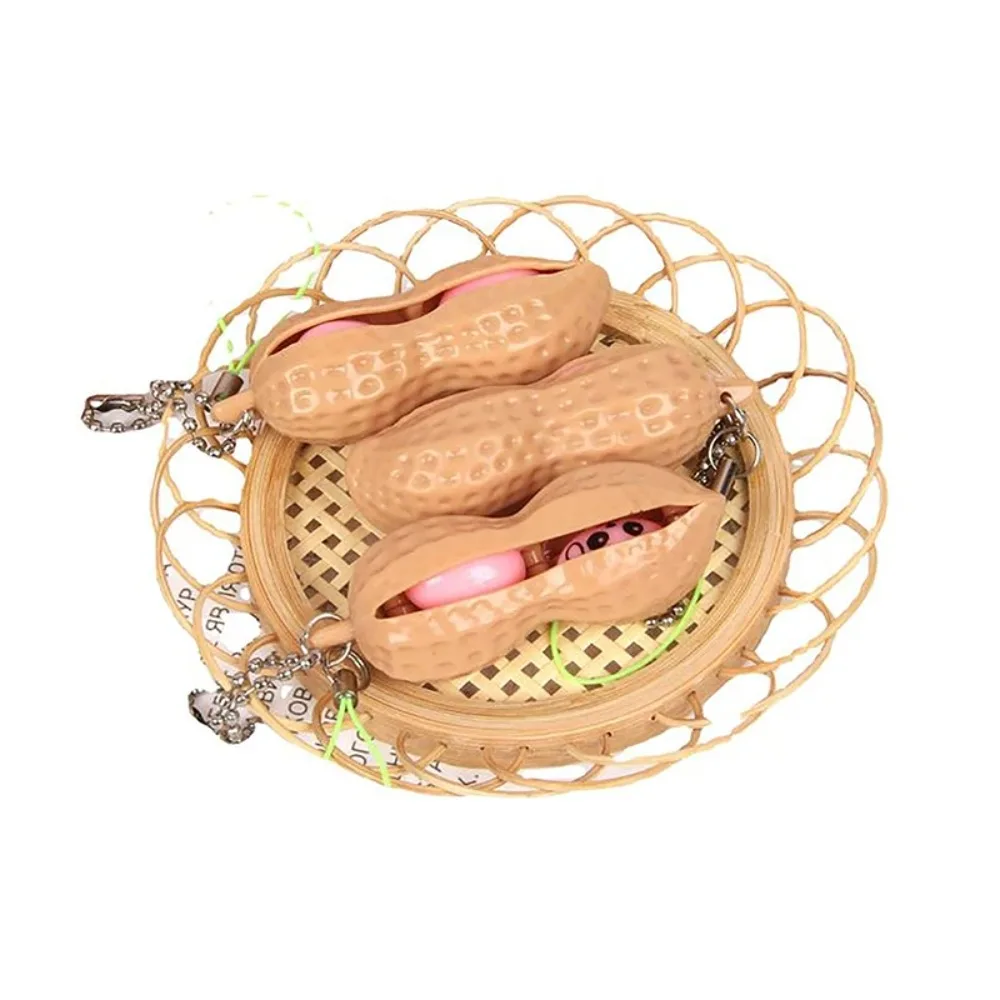 Creative Peanut Anti-stress Fidget Anti-stress Gifts Squeeze Peanut Peanut Key Chain