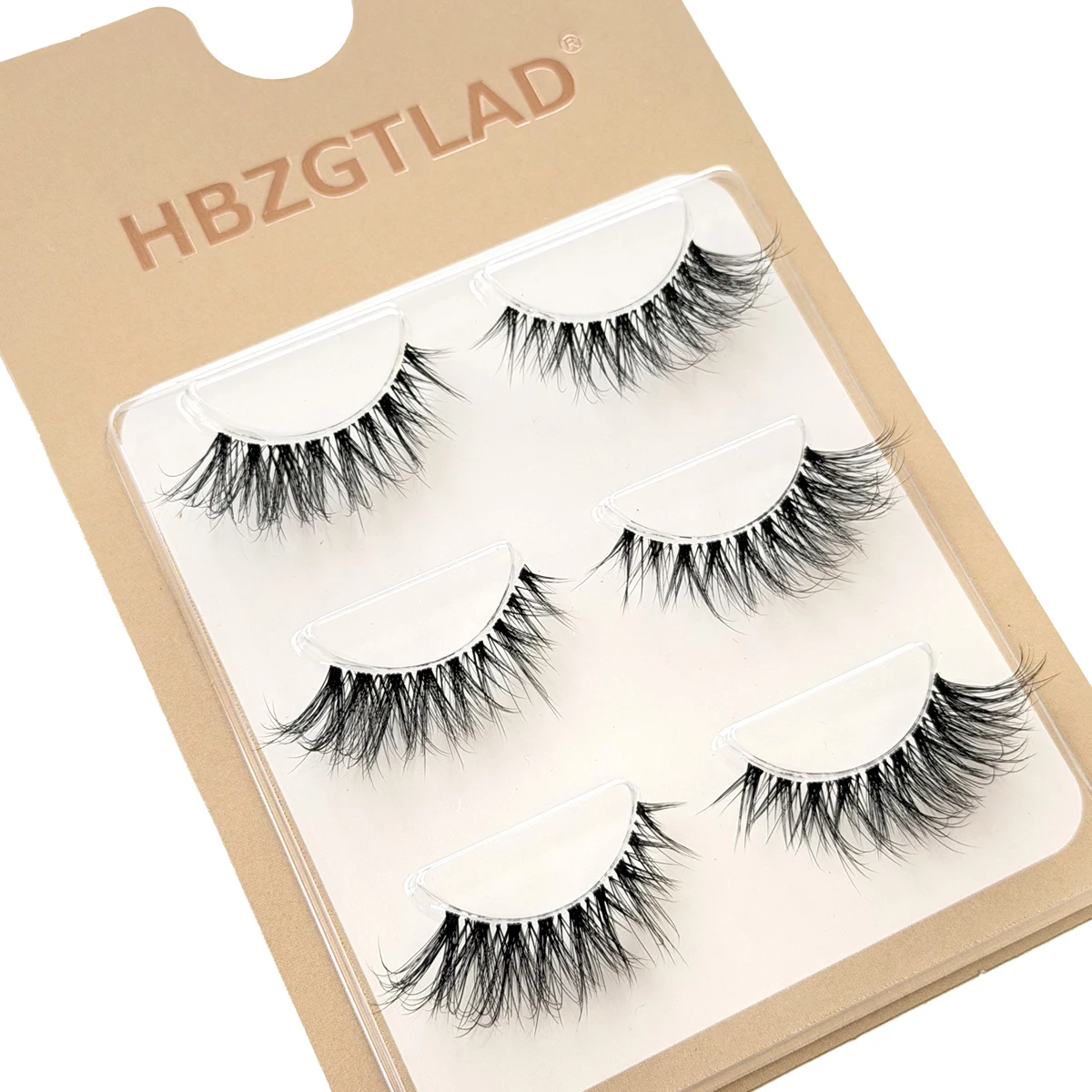 NEU 3 Paar 3D Nerz-Wimpern mit unsichtbarem Band, natürliche 5D Nerz-Wimpern, schwarze Nerz-Kunstwimpern, volle Wimpernbänder, wiederverwendbar – Detail 12