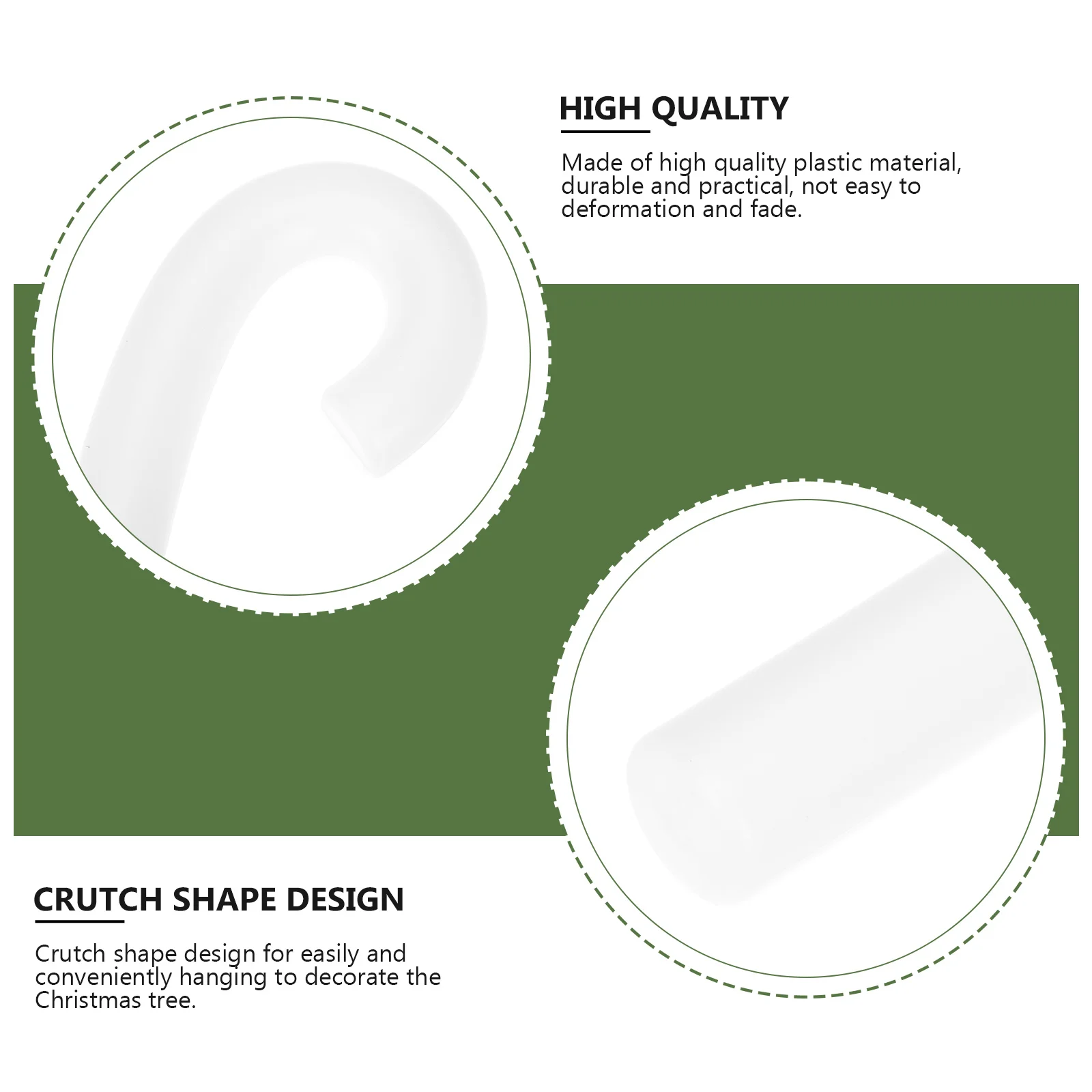 

12Pcs Decorative Christmas Crutch Easy Use Create Strong Festival Atmosphere Xmas Decor Festival Walking Stick