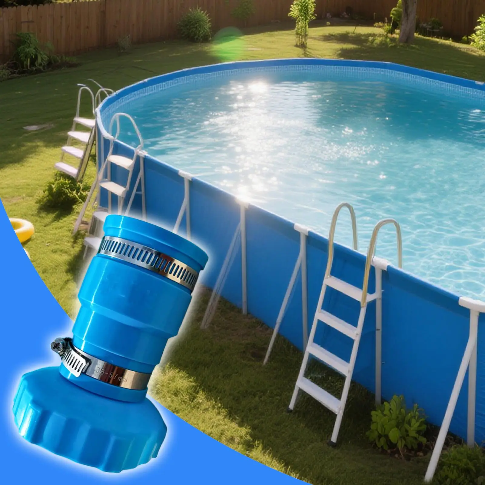 

Pool Hose Adapter Universal With Clamp Quick Connect Pool Skimmer Attachment Hose Adapter For Home Backyard Commercial