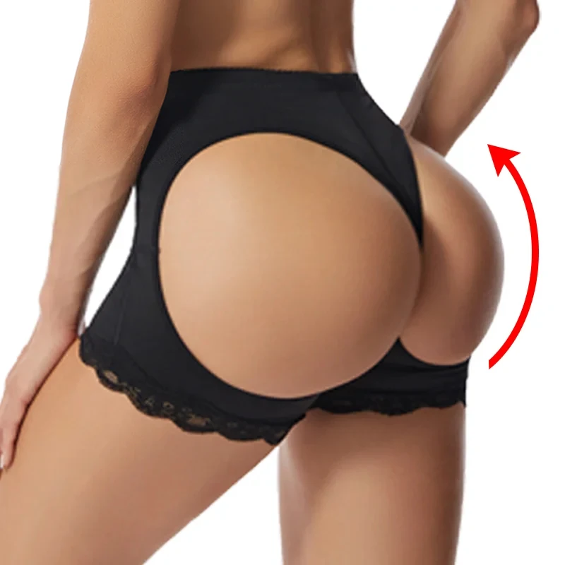 Butt Lifter Panties Buttock Open Booty Shorts Wedding Underwear Tummy Control Hip Enhancer Shapewear Ass Push Up Panty