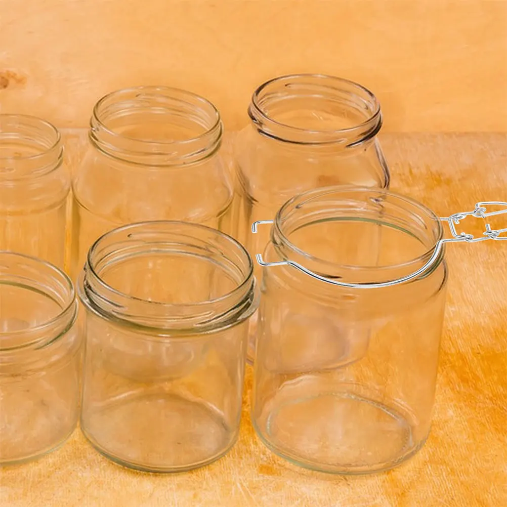 

12 Pcs Sealing Can Buckle Accessories Stainless Steel Glass Canning Jar Clamps
