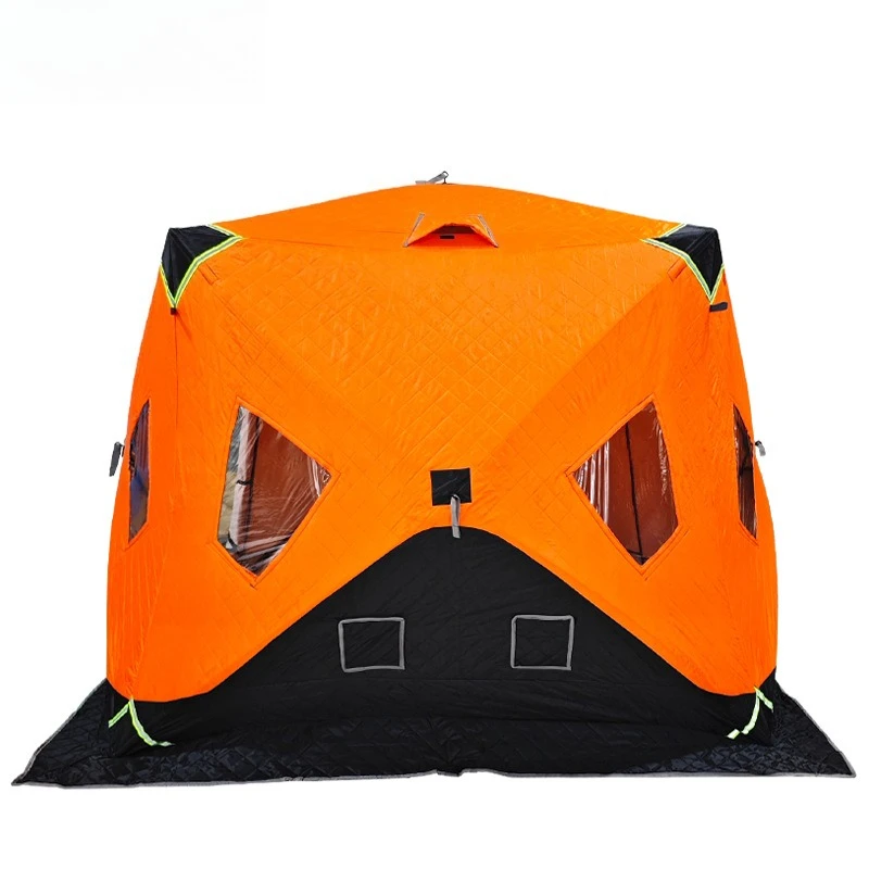 

Winter Outdoor Ice Fishing Tent for Camping,Thick and Warm,Windproof and Waterproof,Large Space for Winter Fishing.Cotton Tent.