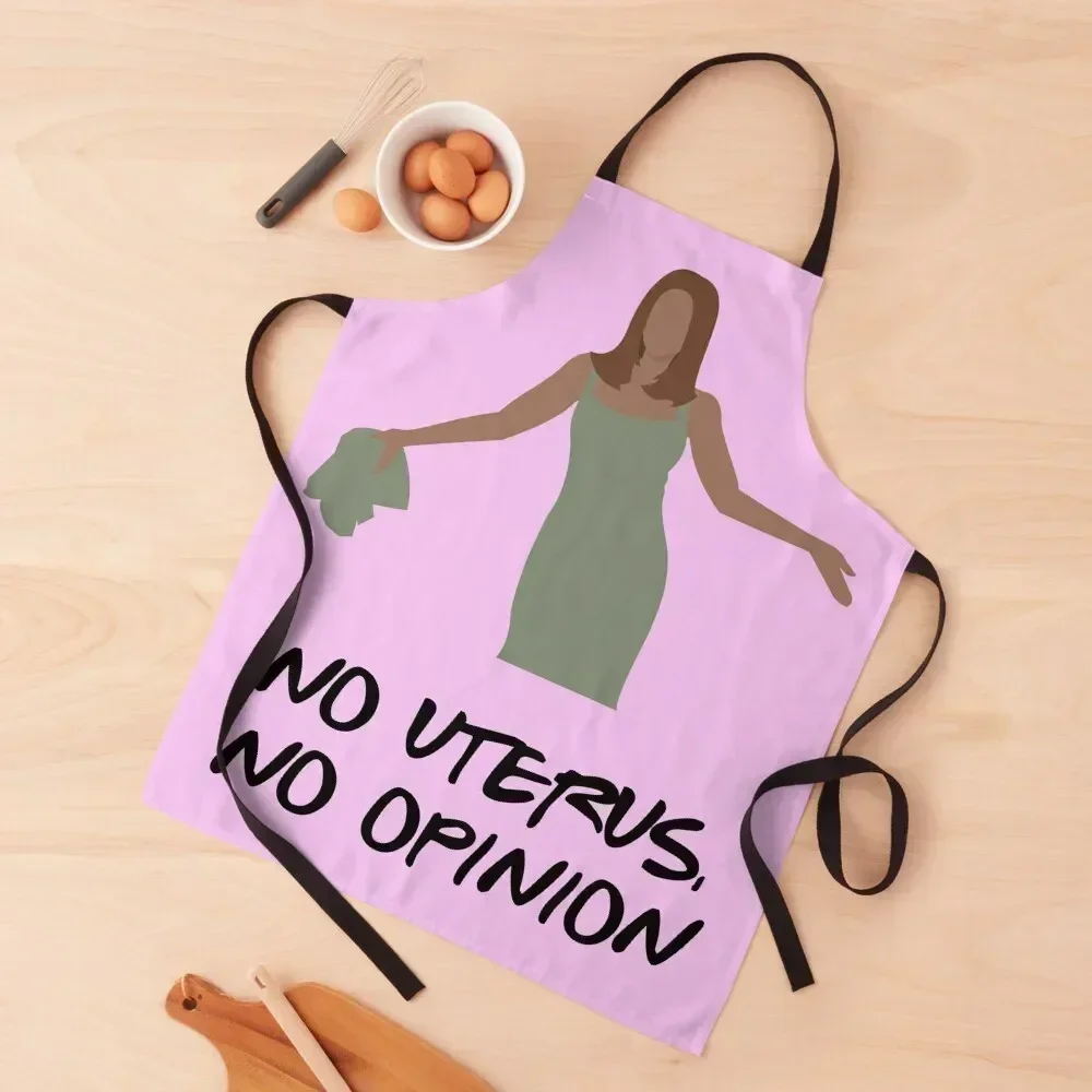 

No Uterus, No Opinion Apron professional hairdressing Korean kitchen woman waiter Apron