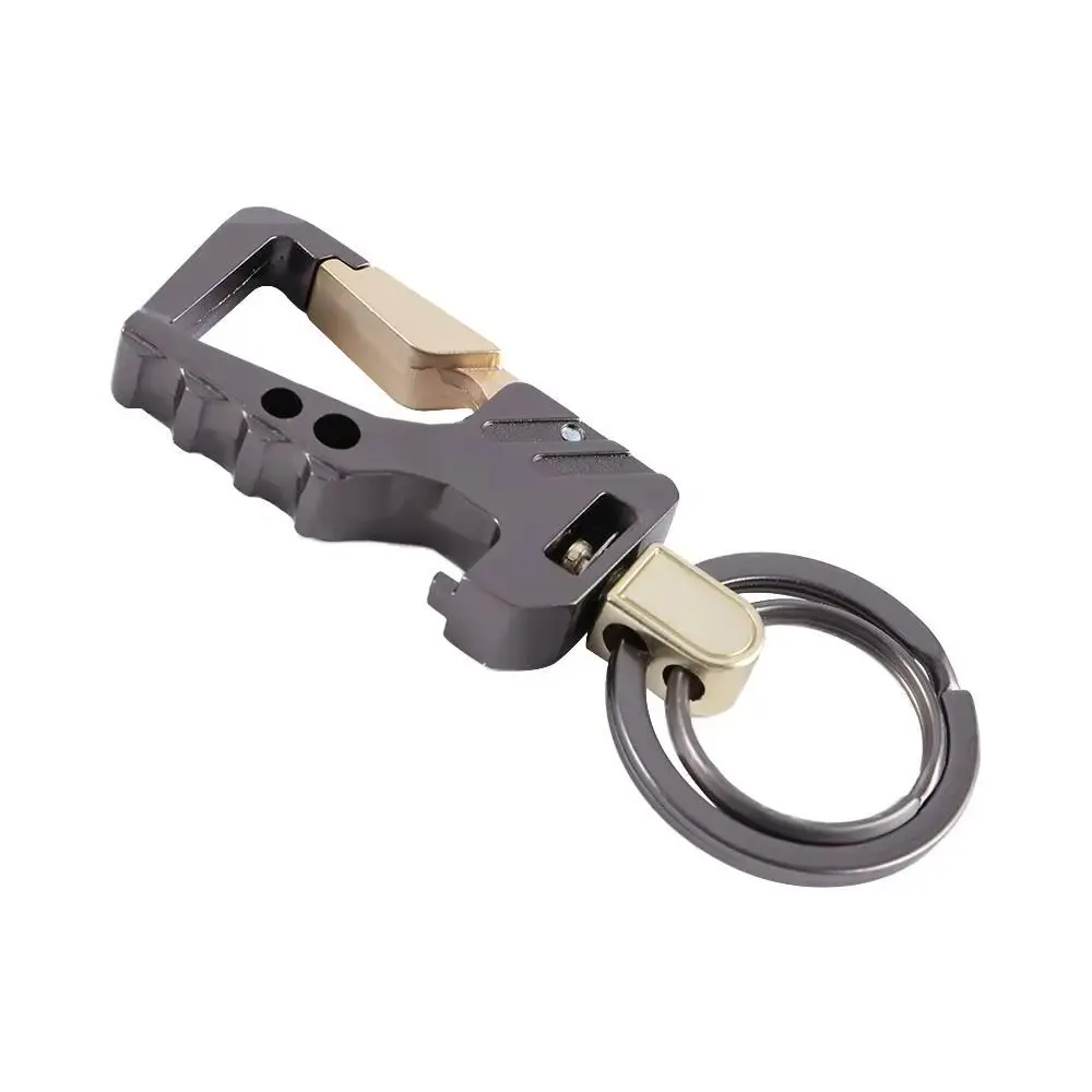 1Pcs New Multi-functional Key Chain Bottle Opener Carabiner Keyholders Metal Key Ring Car Accessories