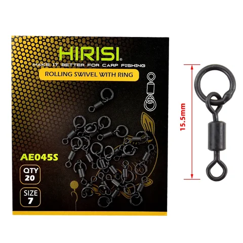 20 шт. вертлюгов для ловли карпа HIRISI AE045S