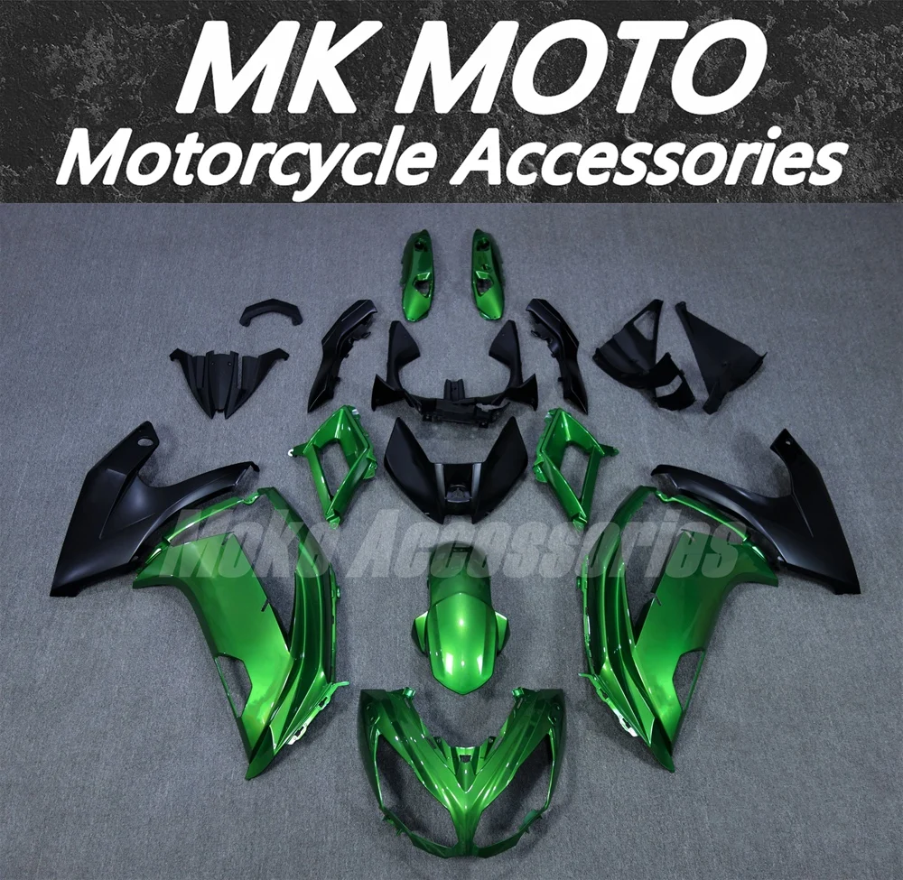 

Moke moto Fairings Kit Fit For EX ER-6F ninja650 2012 2013 2014 2015 2016 Bodywork Set High Quality Injection Green Black New