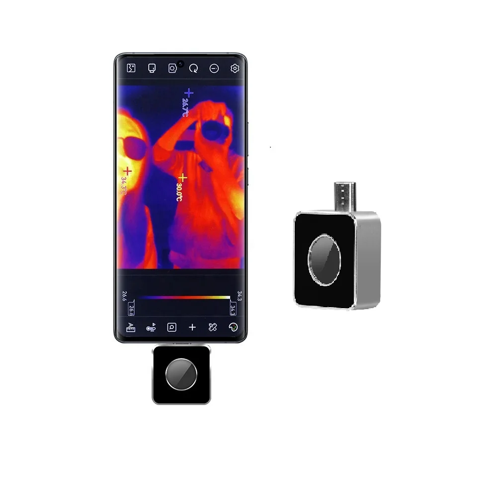 

VICTOR328B IP54 Mobile Phone Thermal Imager Camera Resolution 256x192 Range -15 - 600 Celsius Analyzer Pocket Thermal Imaging