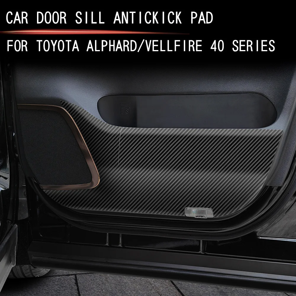 Suitable for the 23 Toyota Alphard/VELLFIRE 40 Series door kick resistant Alphard leather interior