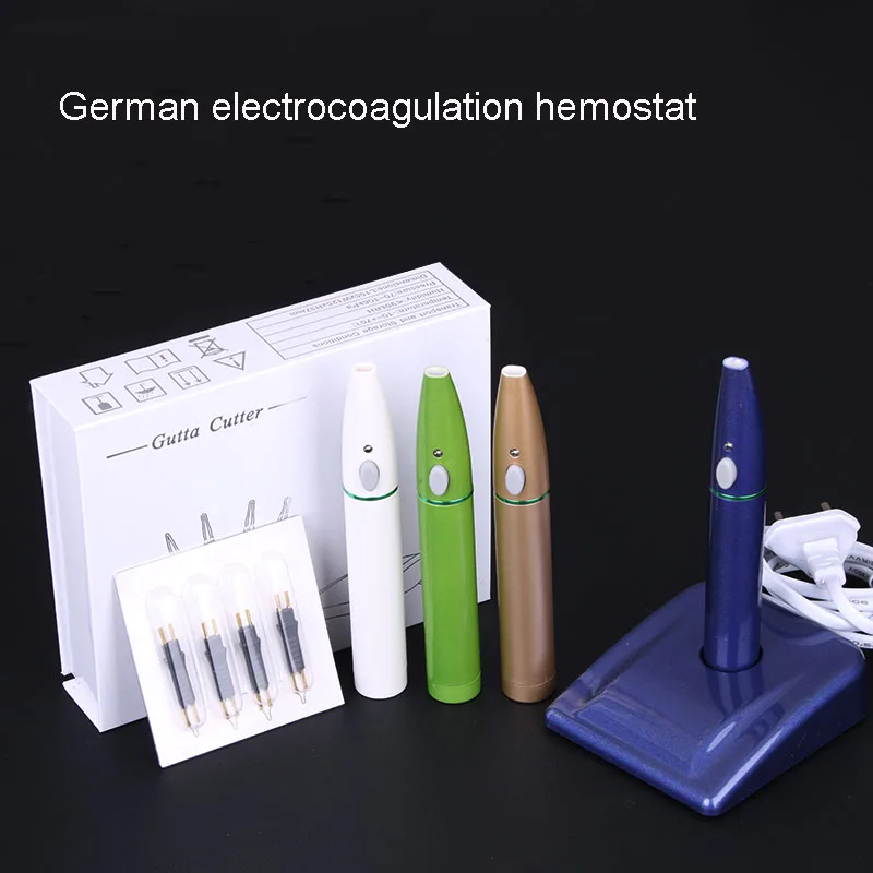 Electric coagulation pen hemostat double eyelid plastic hemostasis cauterizer pen head German white