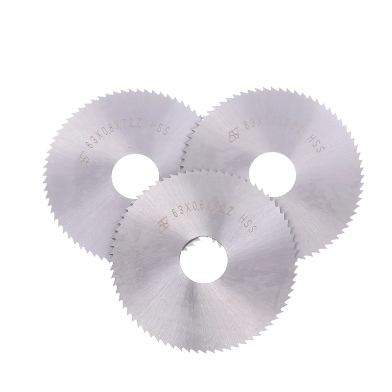 New 63mm Slitting & Slotting Saw Blade W6542 HSS Steel Circular Cutting Disc For CNC Slitting Machine Metal Steel Cutting Tools