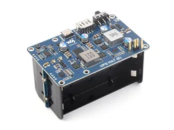 Waveshare UPS HAT (E) for Raspberry Pi, Supports 4ร21700 Li batteries (NOT included), Bi-Directional Fast charging, Pogo Pins