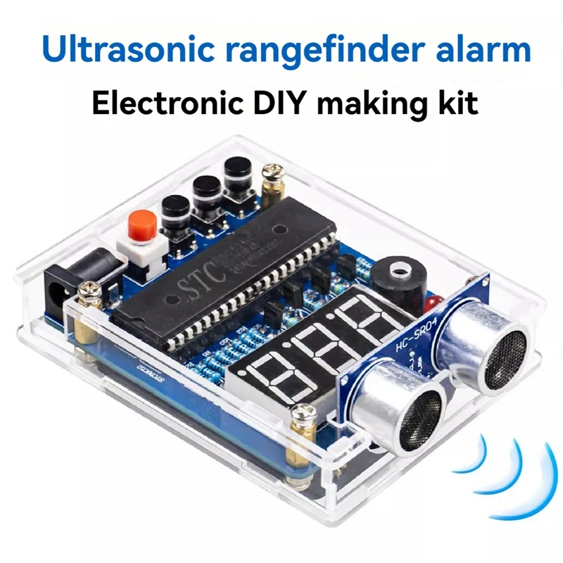 อัลตราโซนิกตั้งแต่ชุดปลุก DIY ชุดเชื่อมอิเล็กทรอนิกส์การออกแบบย้อนกลับนาฬิกาปลุก DIY ชุดโมดูลเซ็นเซอร์อัลตราโซนิก