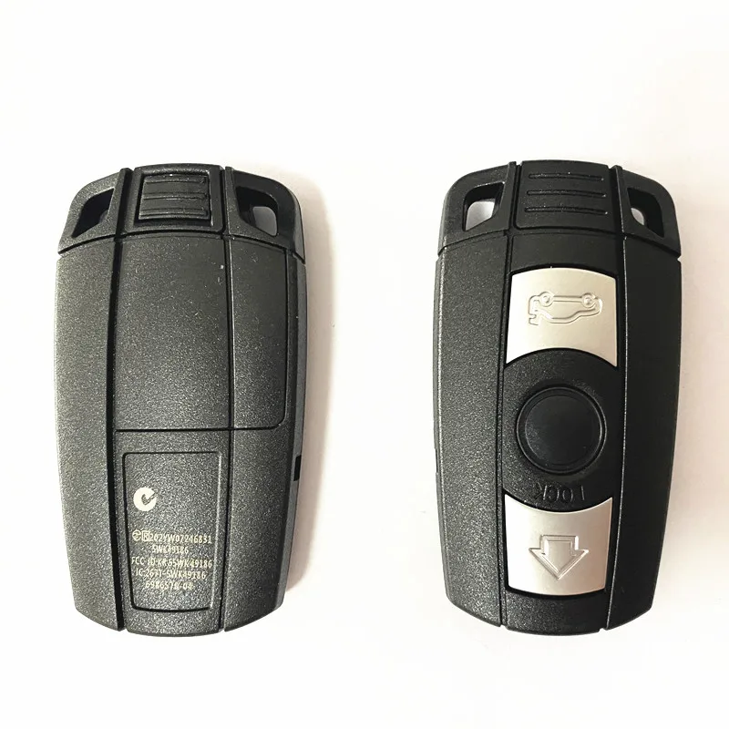 Remote Key Shell For BMW cas3 E61 E90 E82 E70 E71 E87 E88 E89 X5 X6 For 1 3 5 6 Series Replace 3 Button Smart Car Key Case