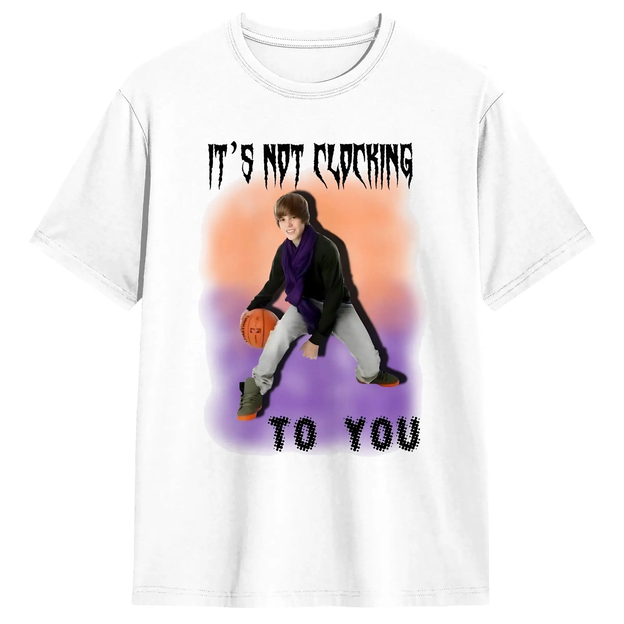 JB It's Not Clocking To You T-Shirt for Men  Funny 100% Cotton Tee Shirt Crewneck Short Sleeve T Shirt Classic Clothes