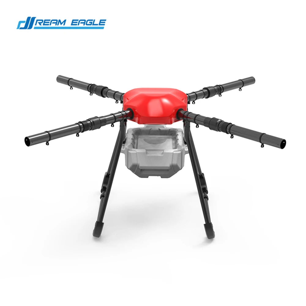 DreamEagle X410S Agriculture Sprayer Frame Kit with 10L Water Tank 4 Axis Foldable 380mm Compatible with 40mm Hobbywing X8 Motor