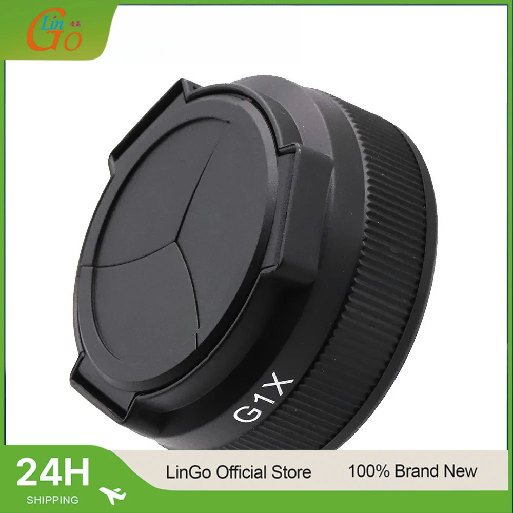 LinGo Auto Lens Cap For Canon G1X Camera Automatic Lens Cap Cover Protector Photography Camera Lens Cover Accessories