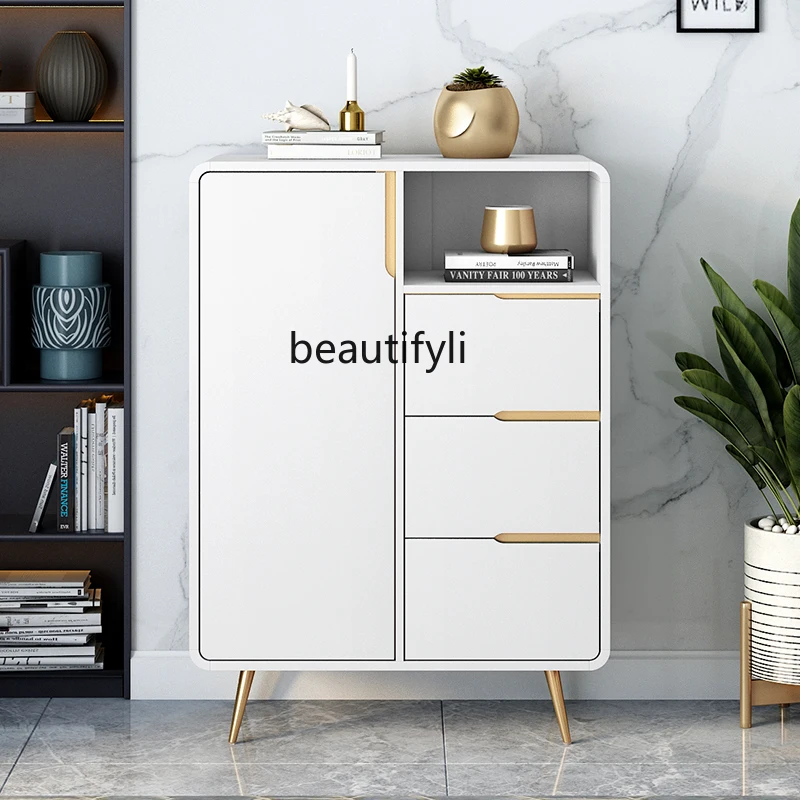 

yj Nordic Living Room Sideboard Cabinet Modern Minimalist Entrance Cabinet Tea Cabinet Cabinet Locker