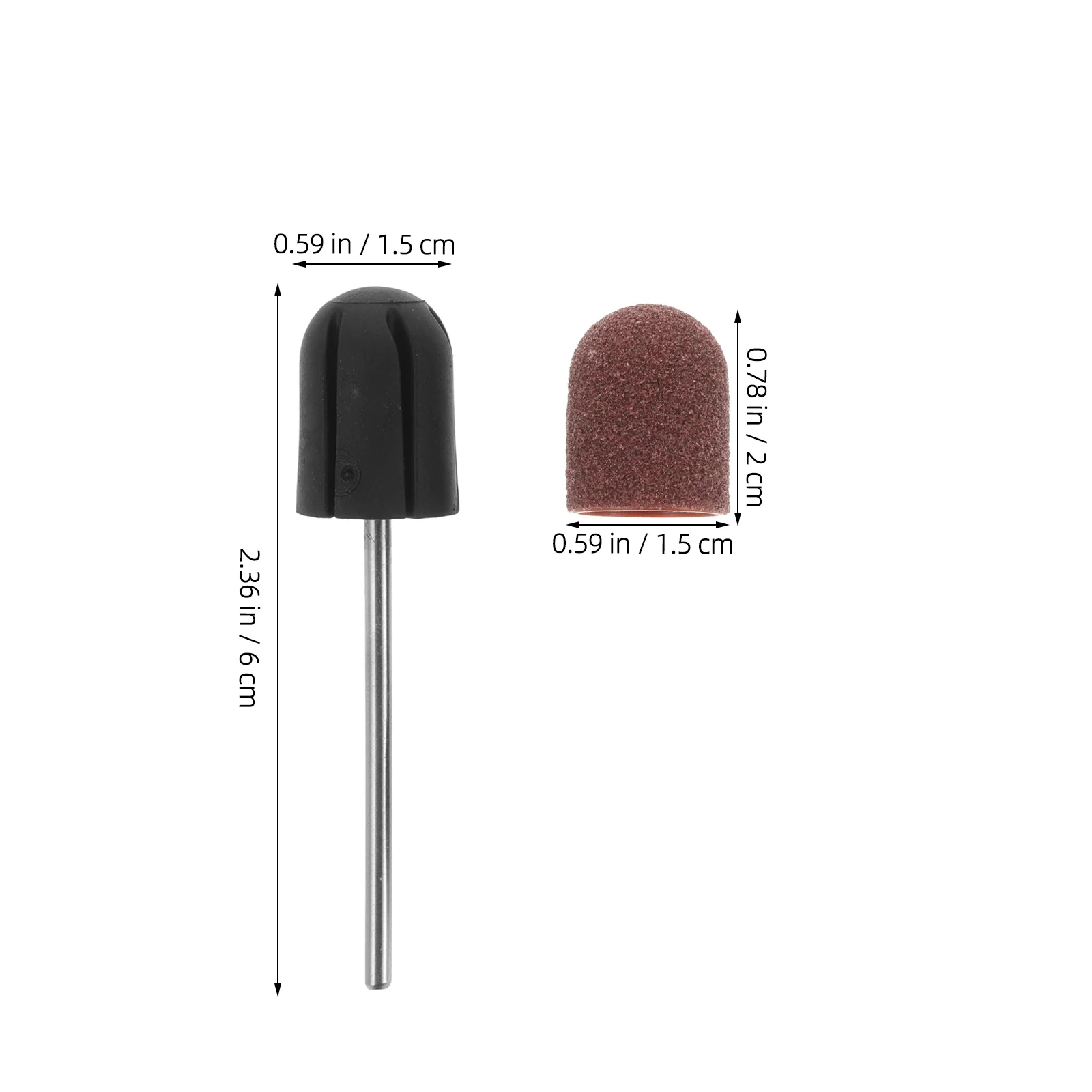 

1Set Nail Grinding Heads Selected Material Professional Manicure and Pedicure Tool Nail Drill Bits Polishing Sanding Band