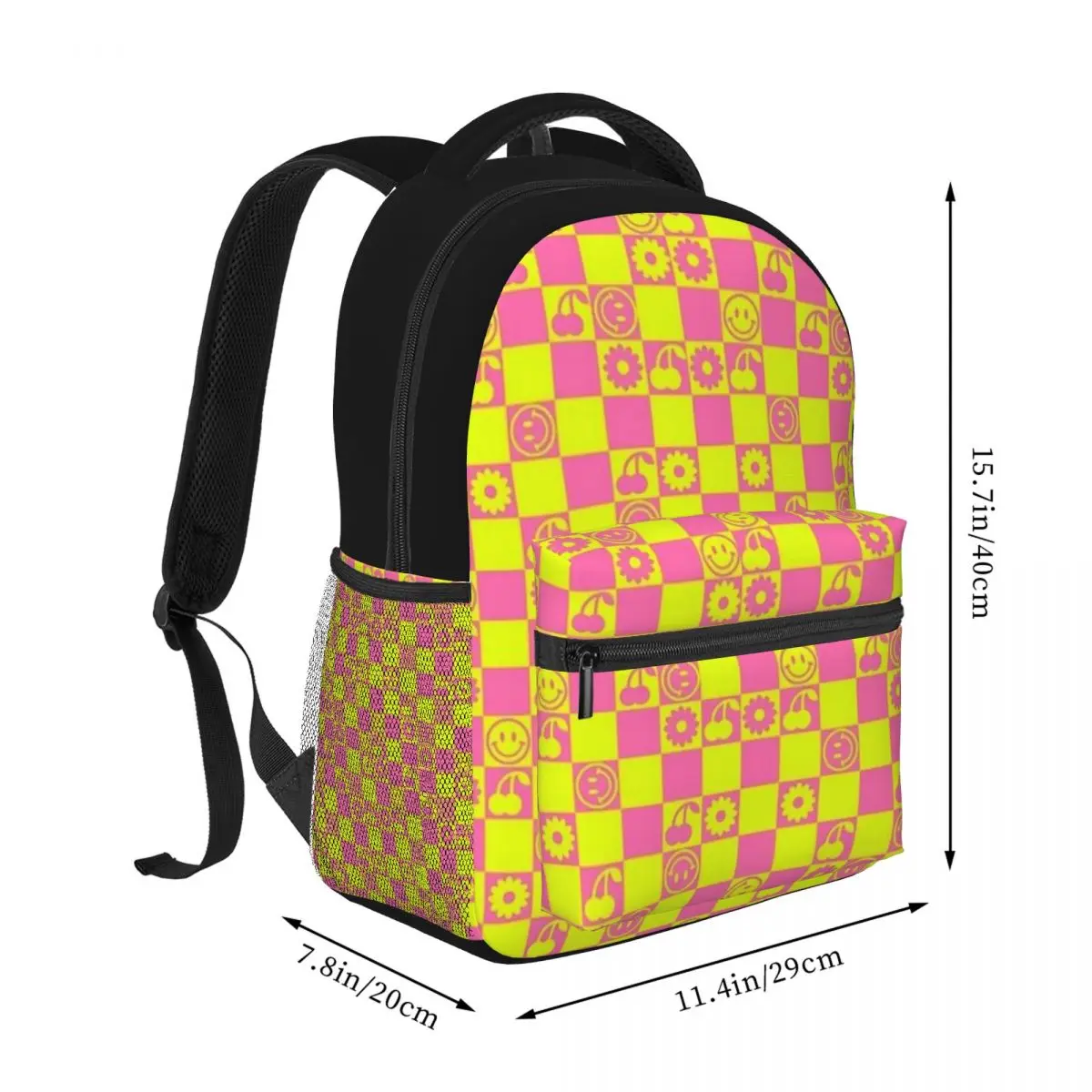 HAPPY checkers-highlighter mochila impermeable para hombres y mujeres, bolsa trasera ultraligera para hombres, bolsa de libros, 16 pulgadas