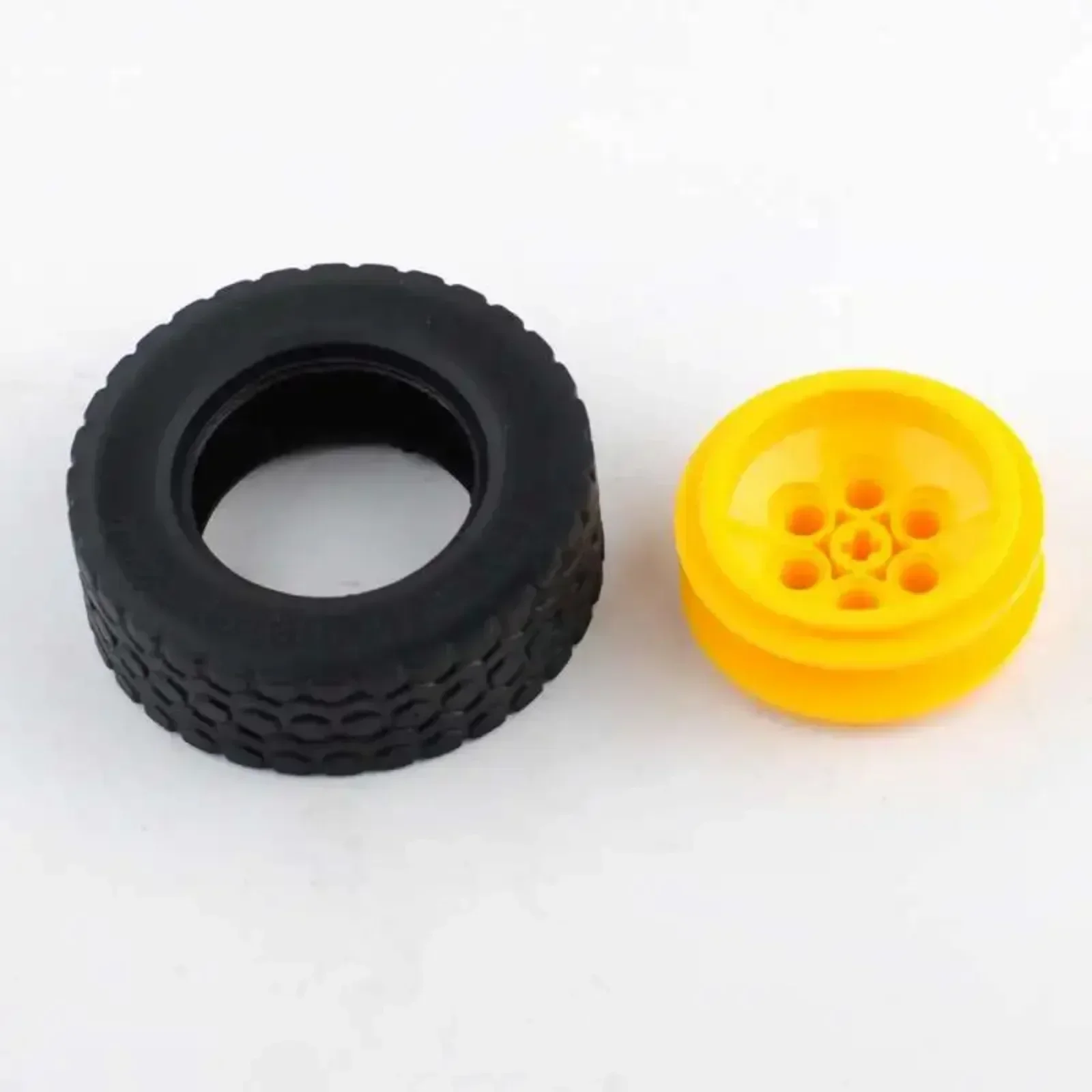 

2PCS/4PCS MOC Power Function Wheels 62x20mm Wheel Pack Compatible with Legoeds 32019/86652 Building Bricks Toys Accessory