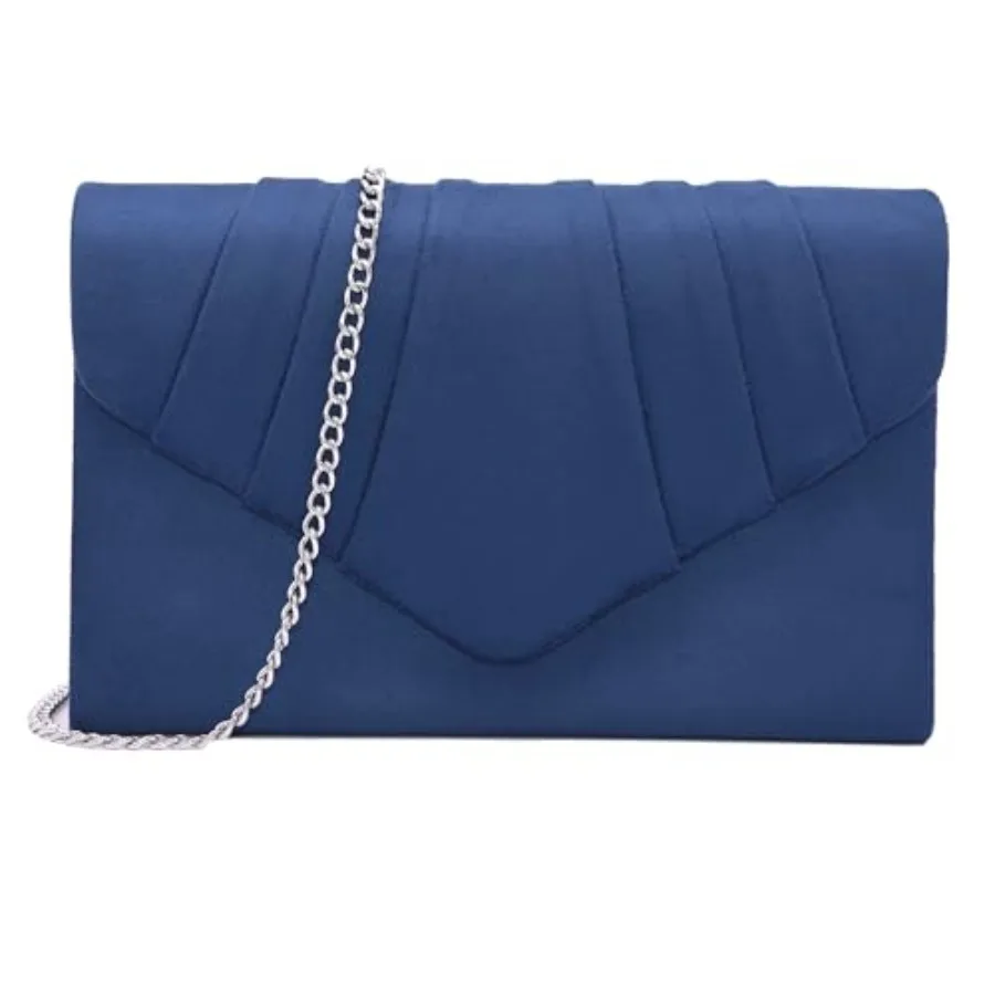 

Clutch Purses For Women Formal Pleated Evening Bag Bridal Evening Clutch Bag