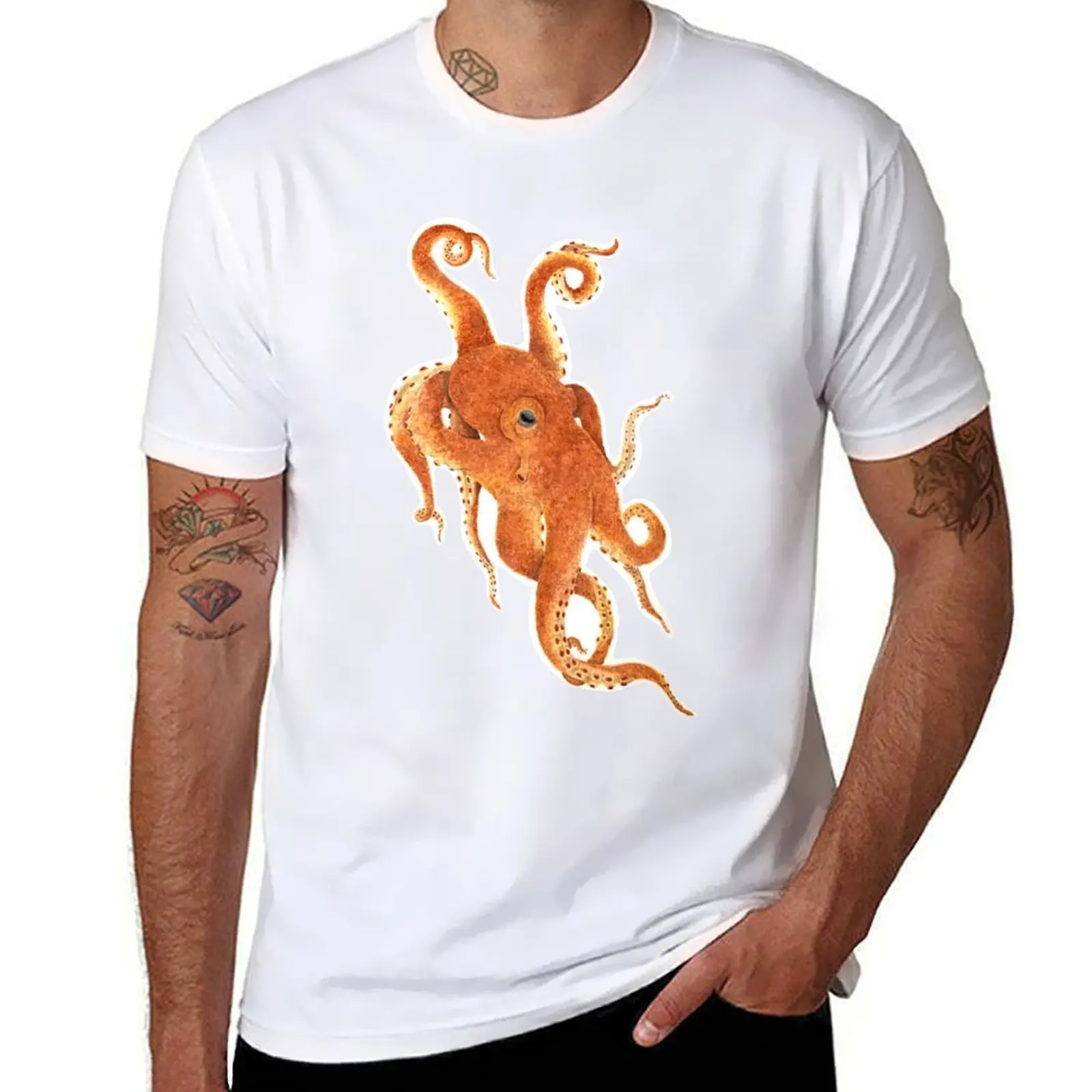 

Pointillism Octopus T-Shirt cotton t shirt pack t shirts designer T-Shirt