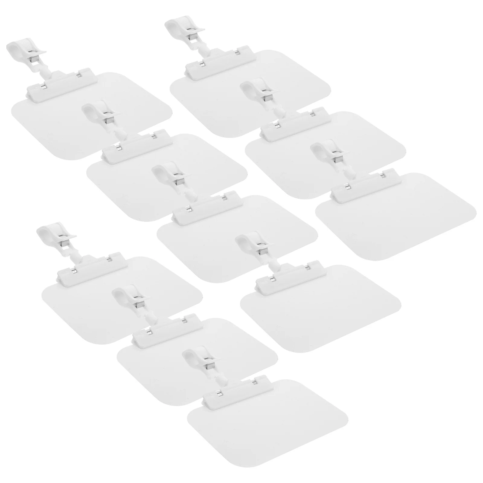 10 pcs Waterproof Price Tag Holder Small Sign Display Clip For Store Retail Merchandise Advertising Plastic Sign Holder Stand