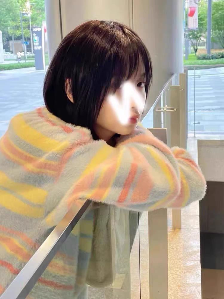 Sweaters Jumpers Cardigans Womens Cardigan Violets Wool Blend Ribbed Trim Silver Edge BF Y2K OL Commute Professional Elegant Ins