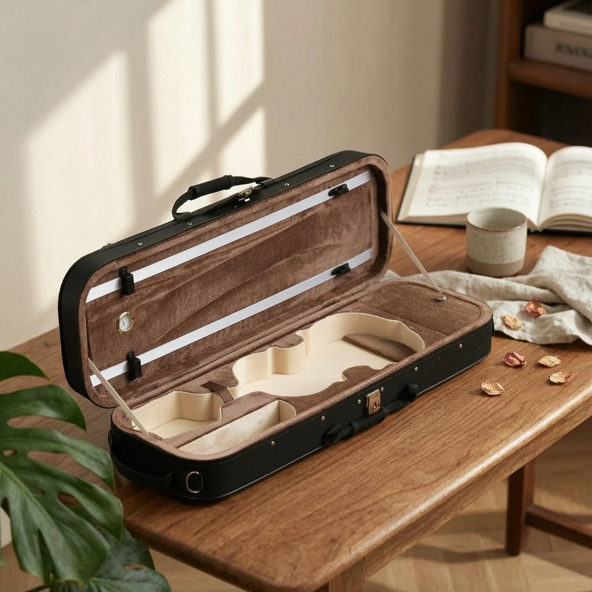 Oxford Cloth Violin Case Anti Pressure Lightweight Violin Case Safeguarding Carrier Crushproof Shockproof for Transport