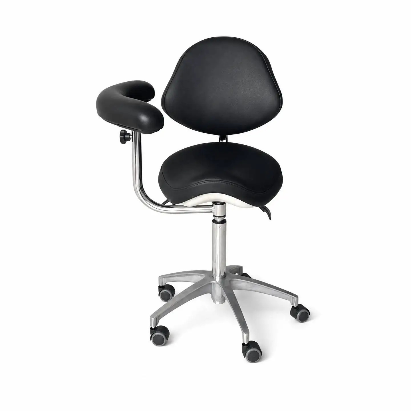 Factory Wholesale Commercial Hospital Chair PU Leather Adjustable Durable Gym Workshop Lab Dentist Work Chair
