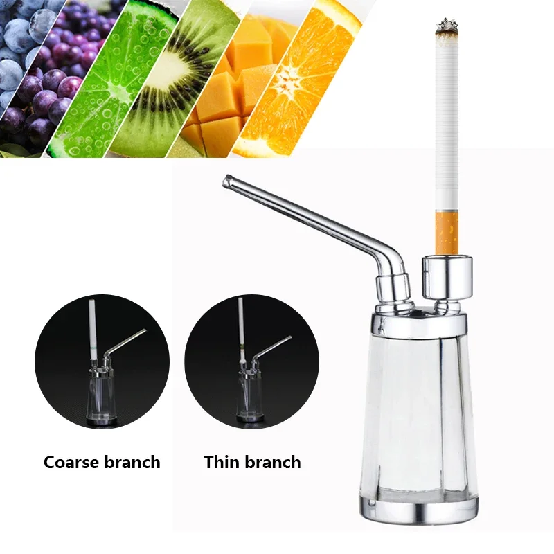 New Bottle Water Pipe Portable Mini Hookah Shisha Tobacco Smoking Pipes Gift of Health Metal Tube Filter Hookah Filtration