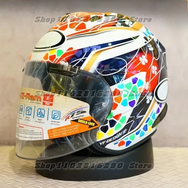 VZ-RAM Nakagami GP2 Half Helmet Unisex Motorcycle Off-Road SZ-R VAS Helmet Downhill Racing Mountain Cross Casco Capacete