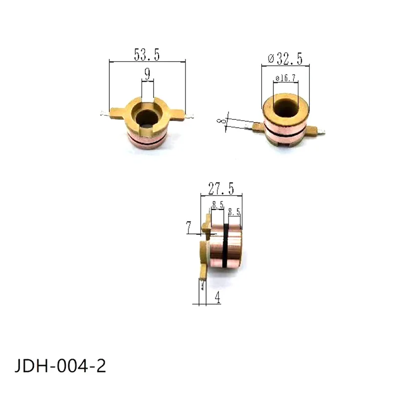 Anneau coulissant de télécommunication d'anneau de 32.5*16.7*27.5*2 Jdh-004-2 principal de cuivre