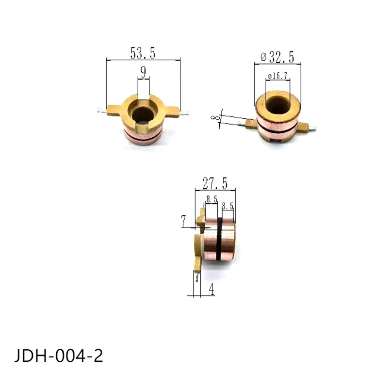 32.5*16.7*27.5*2 Jdh-004-2 Suitable for Mercedes-Benz Buses, Yutong Buses, and Hyundai Buses Generator Collector Rings