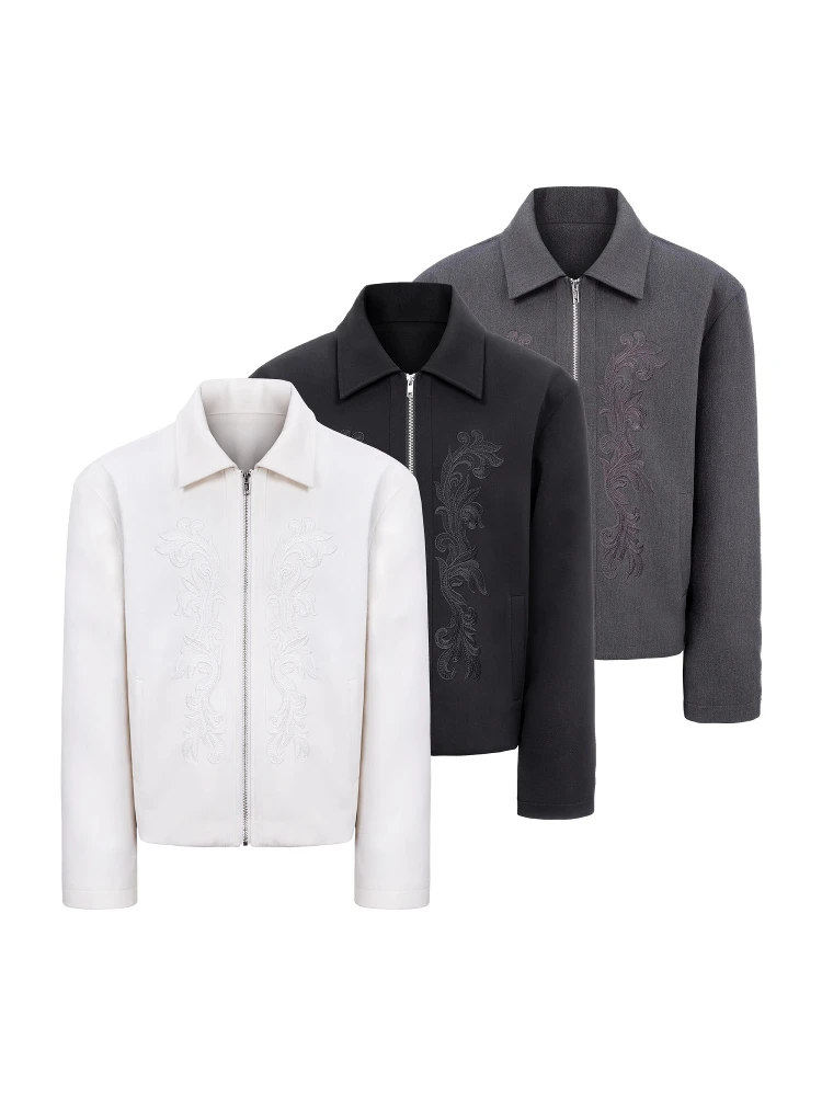 

Ретро американская резная вышивка в стиле вестерн Джанет свободного покроя молодежный весенний дизайн ex модная верхняя одежда длинная молния све