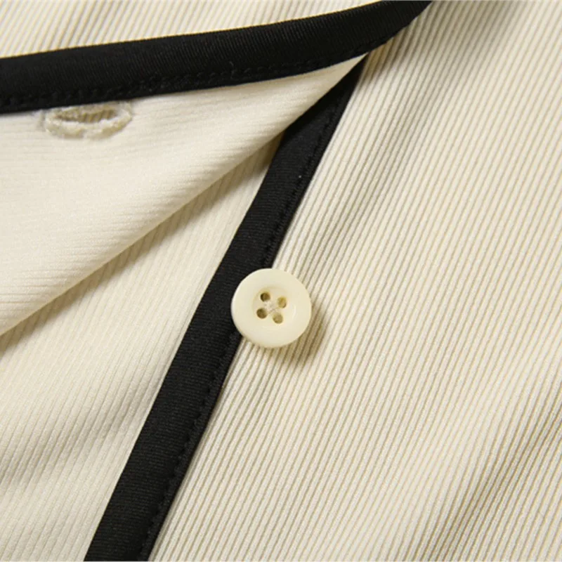 2025 ฤดูใบไม้ผลิผู้หญิงชุดกระโปรงสีกากี Turn-Down COLLAR เสื้อแขนสั้นกระโปรงสั้นเซ็กซี่ชุดหญิง Elegant Trendy Lady เสื้อผ้า