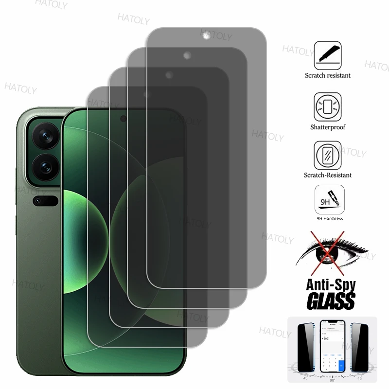 2/4PCS Privatsphäre Screen Protector Für Xiaomi 17 Pro Anti-Spy Glas Für Xiaomi 17 Pro 17 Pro max Privatsphäre Gehärtetem Glas Telefon Film