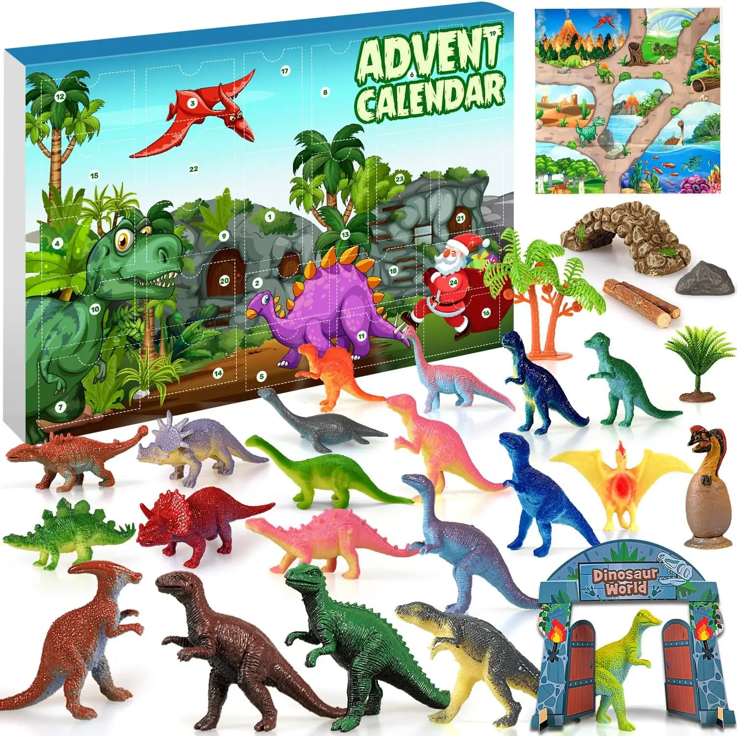 

Dinosaur Advent Calendar 2024 Boys Advent Calendar kids boys, 24 Dinosaurs Figures Countdown Days to Christmas Holiday